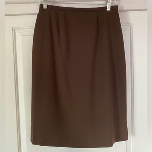 Caslon Brown Midi Skirt